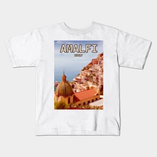 Italy Amalfi Retro Vintage Travel Souvenir Kids T-Shirt